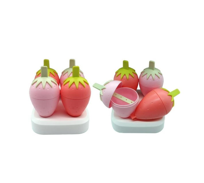 Mini Ice Pops Freezer Mold / Trays - 8 Strawberry Shape Lollies For ...