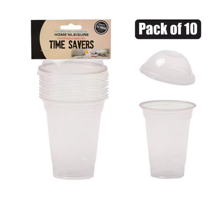 Someone’s in a Makro Disposable Plastic Dome Shaped Cups Pack 10