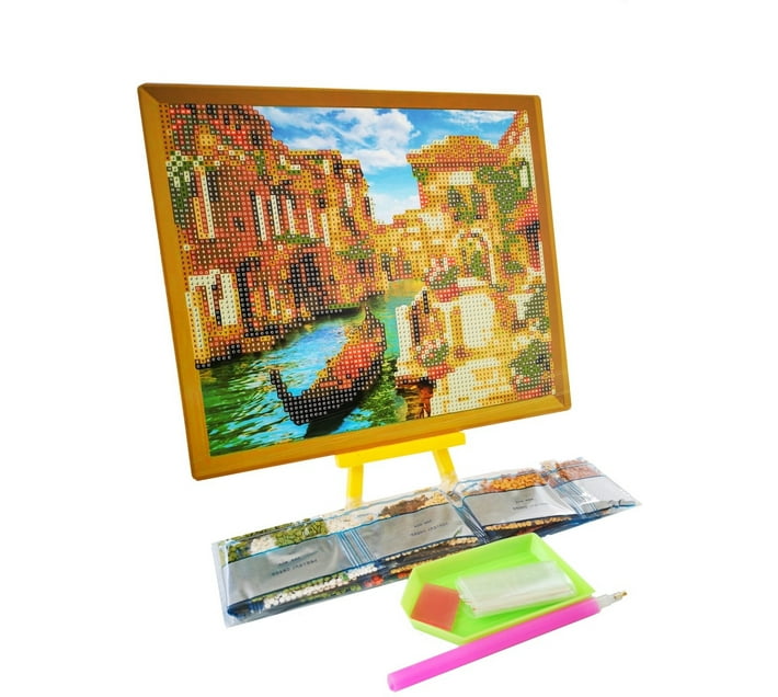 Umlozi Diamond Paintings DIY With Easel (21 x 25cm) Venice Canal