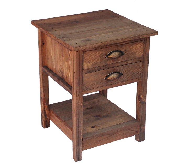 Someone’s in a Makro GC Rustic 2 Drawer Bedside/Side Table/Pedestal