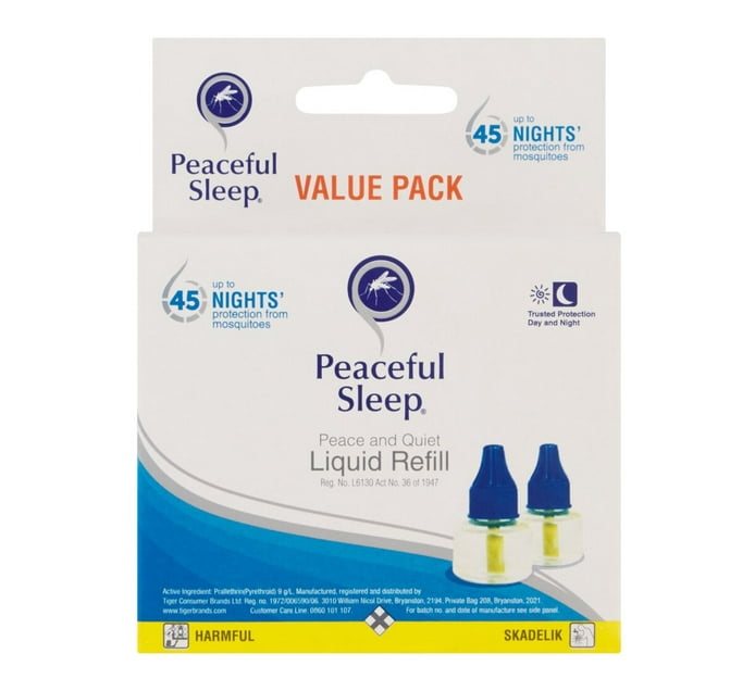 Peaceful Sleep Mosquito Repellent Liquid Refill (2 x 35 ml) Makro