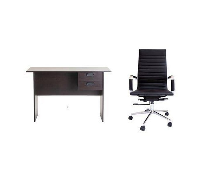 Pacific Vista 2 Drawer Desk 120cm and Romanian 360 Swivel Office