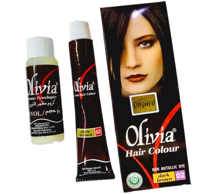 OLIVIA DARK BROWN HAIR COLOUR , Brown Makro