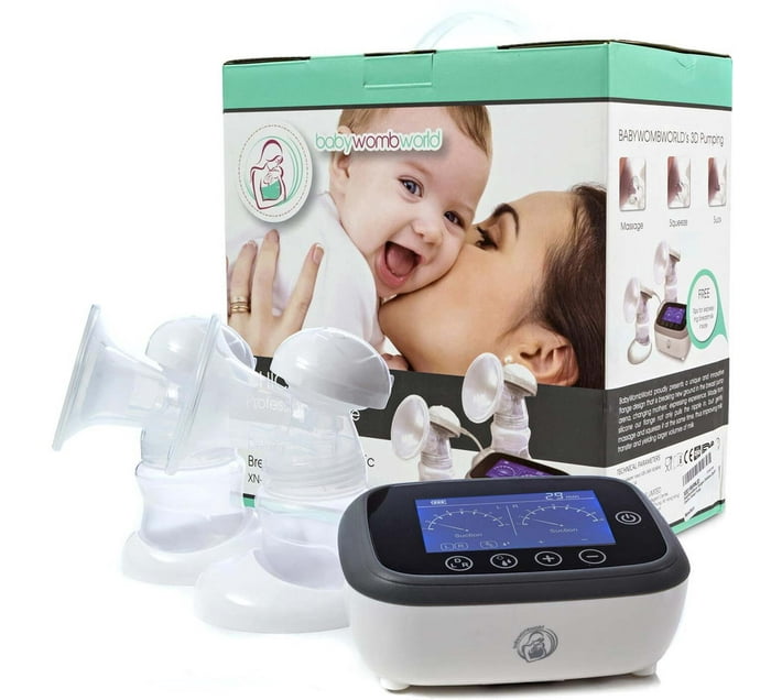 BabyWombWorld DOUBLE ELECTRIC BREAST PUMP Electric (White) Makro