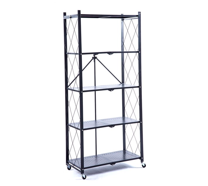 Someone’s in a Makro Storage Shelf Foldable Ladder Bookshelf Rolling