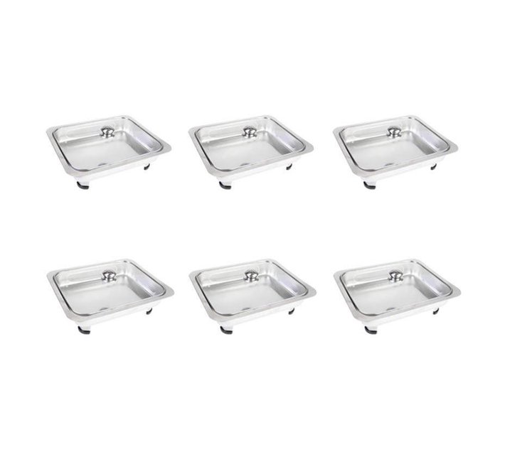 Someone’s in a Makro Square Chafing Dish Mini With Glass Lid Set of