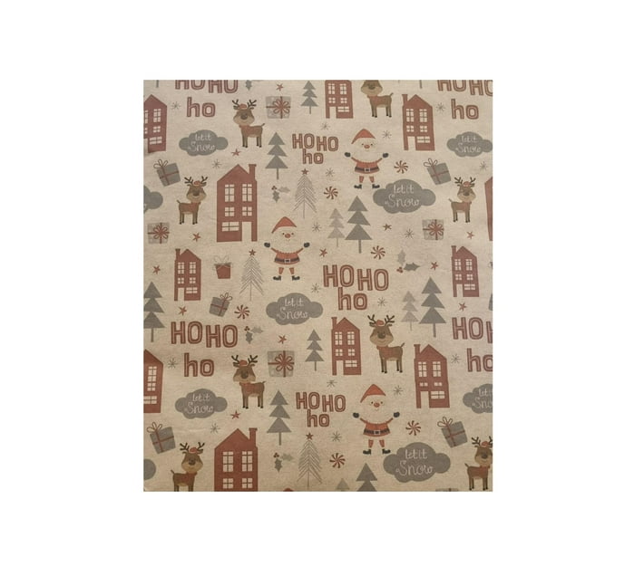 Someone’s in a Makro Christmas Kraft Wrapping Paper Santa Design Mood