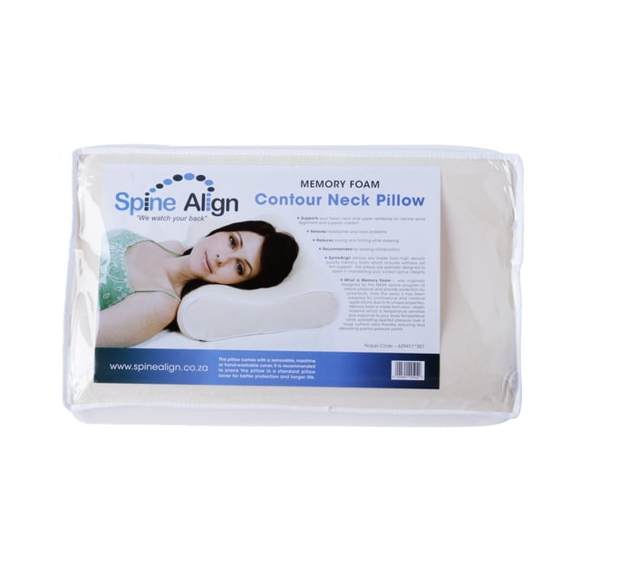 Spine align contour neck clearance pillow