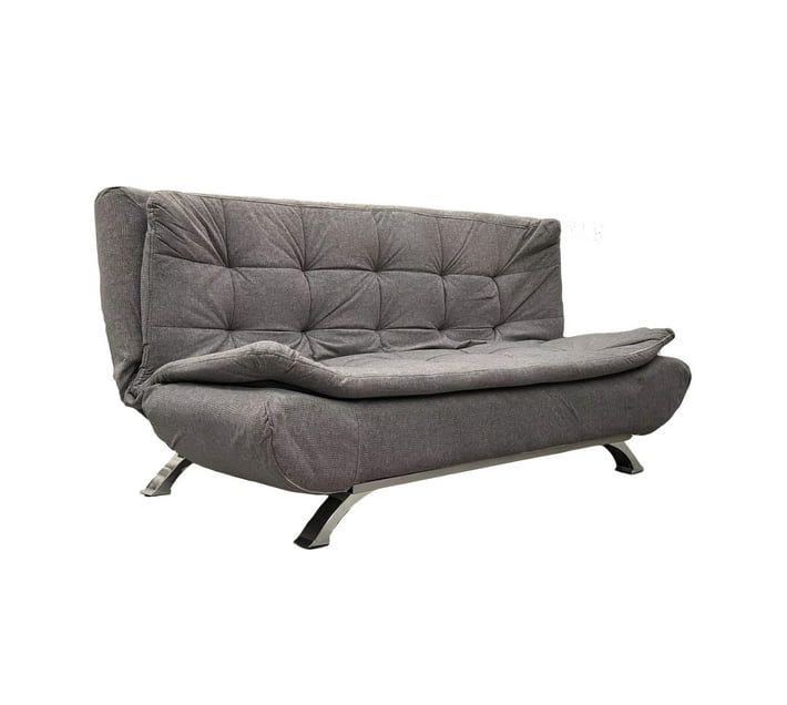 Someone’s in a Makro Foldable Fabric Sleeper Couch Light Grey Fabric Mood