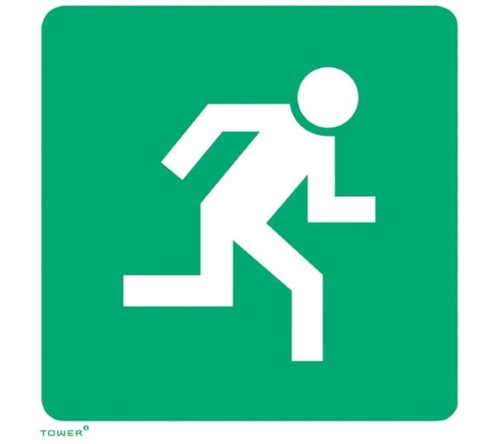 Buy Unique Running Man Right Sign Emergency Sign (Reflective Sign) in ...