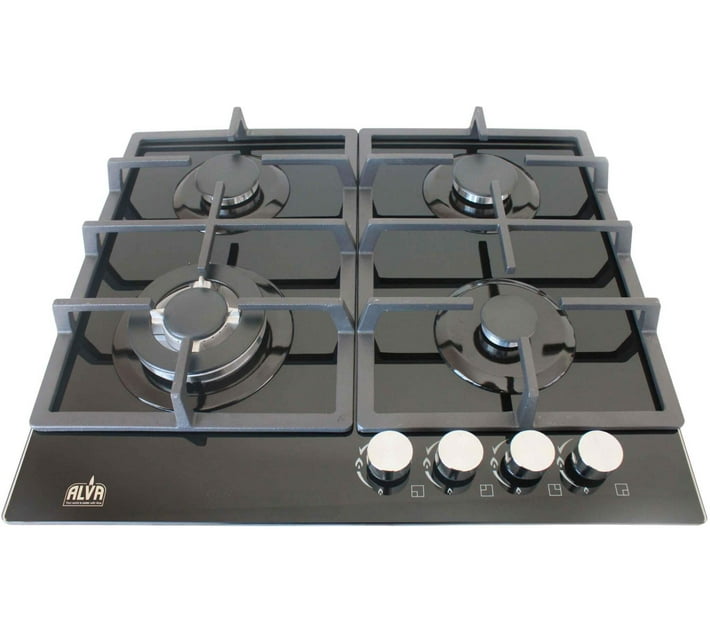 Stingray Group Gas Hob Glass Top Aluminium Automatic Hob (4 Burners