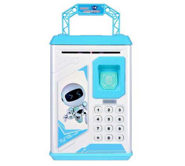 Robot Bodyguard Coin Saving Bank BLUE Makro
