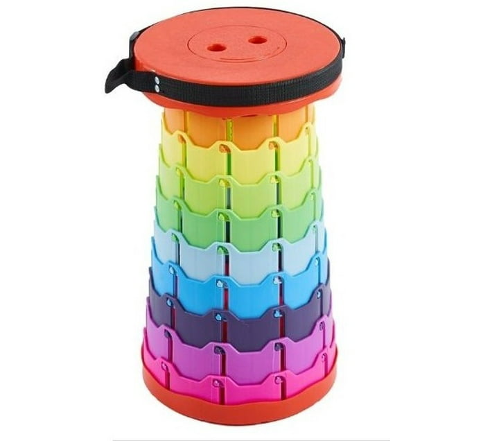 Nonbranded Portable Telescopic Stool, Collapsible And Retractable