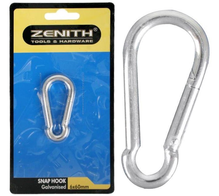Zenith Tools Zenith Snap-Hook Galvanized 6x60mm - 5 Pack 1 (Pack of 5) | Makro
