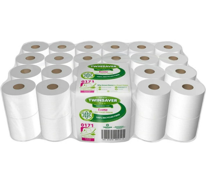 Buy Twinsaver 1 Ply Toilet Paper Roll (Pack of 1 x 48 Rolls) in Bulk ...