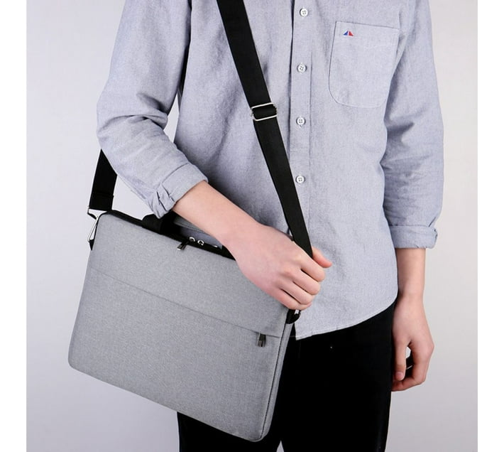 Laptop Bag Stylish Laptop Waterproof Shoulder Bag Grey 0 L Makro