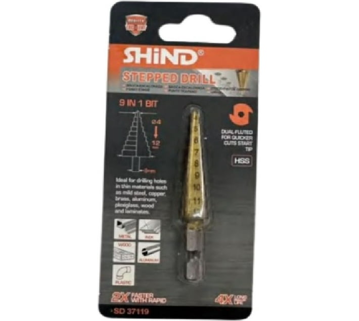 SHIND SD37119 Auger Drill Bits, Brad Points (Pack of 1) Makro