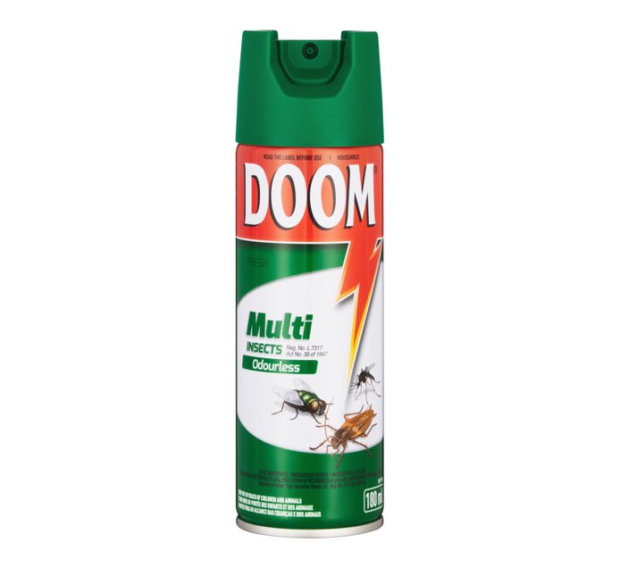 Buy Doom Odourless Insecticide Spray 180ml in Bulk | Makro Business