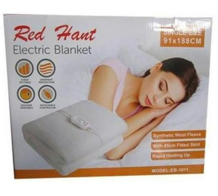 Tinlor Solid Single Electric Blanket for Heavy Winter (Woollen Blend