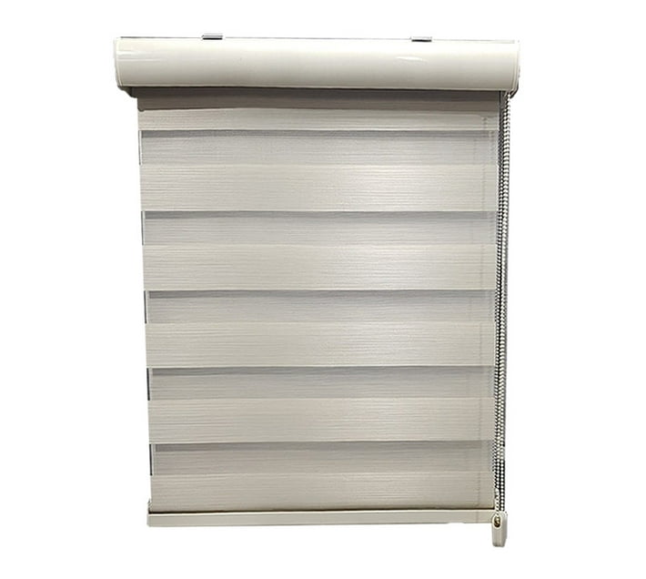 Matoc Zebra Roller Blinds 60cm Width x 1.2m Height Cream Makro