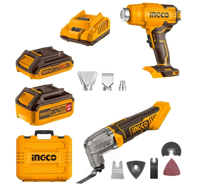 Someone’s in a Makro Ingco Cordless MultiTool + Heat Gun Combo Kit Mood