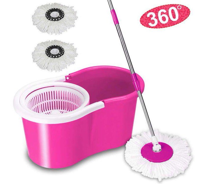 Someone’s in a Makro Rotating 360 Magic Spin Mop And Plastic Bucket Set