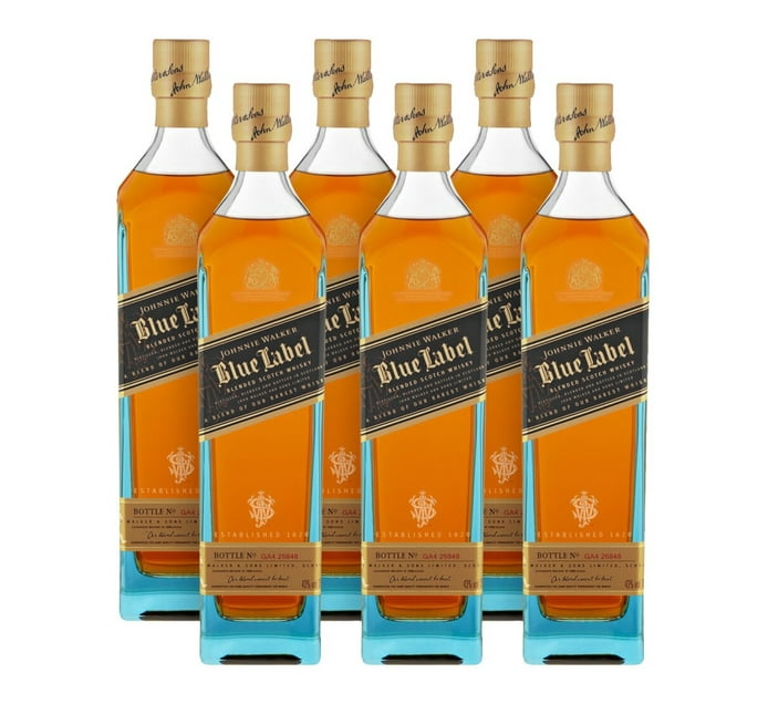 Buy Johnnie Walker Blue Label Scotch Whisky (6 x 750ml) in Bulk