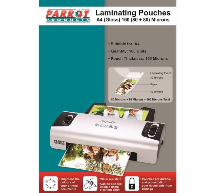 Someone’s in a Makro PARROT PRODUCTS Laminating Pouches (A4, Gloss