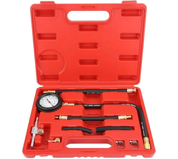 RIUTY Petrol Fuel Pressure Gauge Tester Fuel Injection Pump Cycling