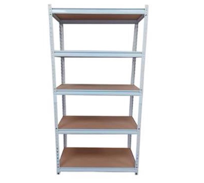 Someone’s in a Makro Storage Rack Shelf White (Steel And MDF Wood) 5