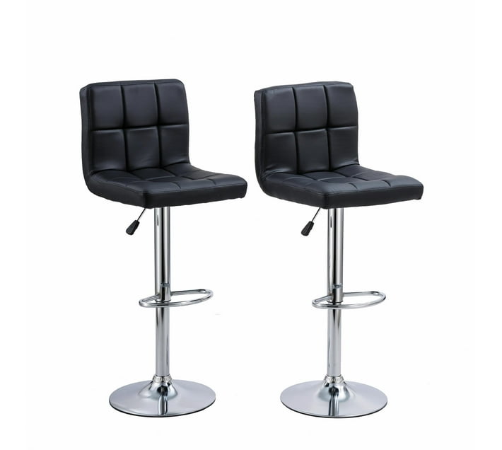 Someone s in a Makro Bar Stools Bar Chairs Kitchen Chairs Set of 2 CR B10 Black Mood