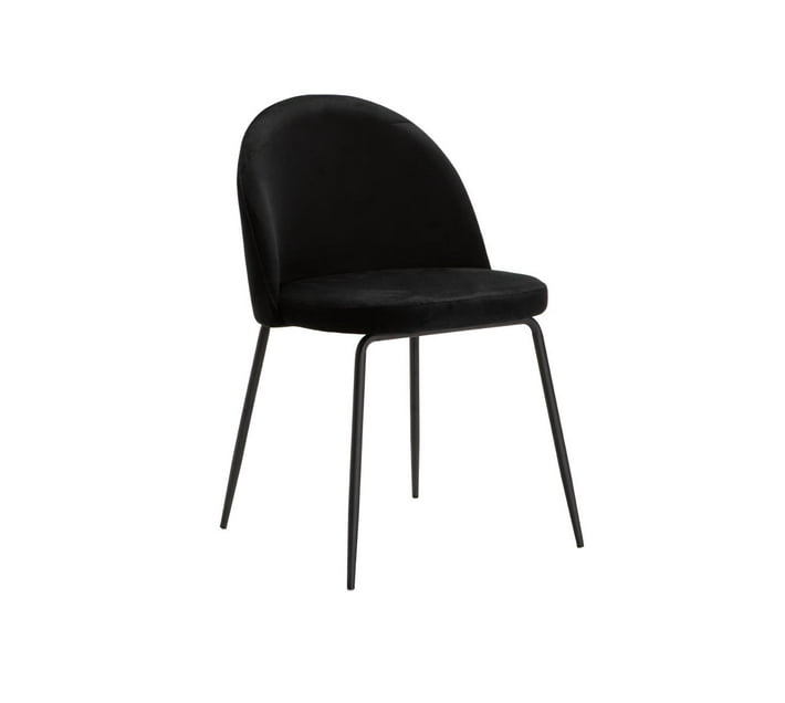 Someone’s in a Makro Maddie Velvet Dining Chair - Black Mood