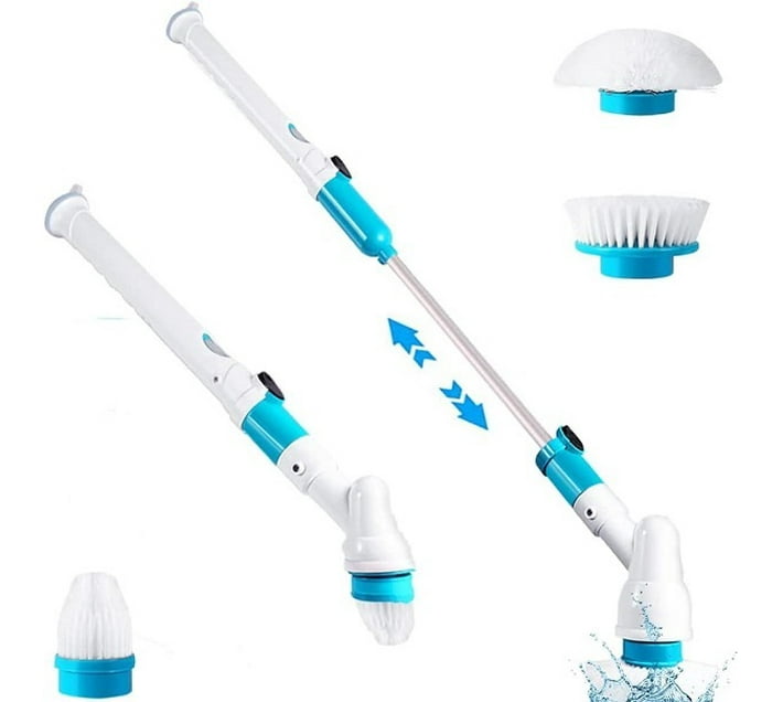 Generic Cordless Tub and Tile Scrubber With 4 Replaceable Cleaning
