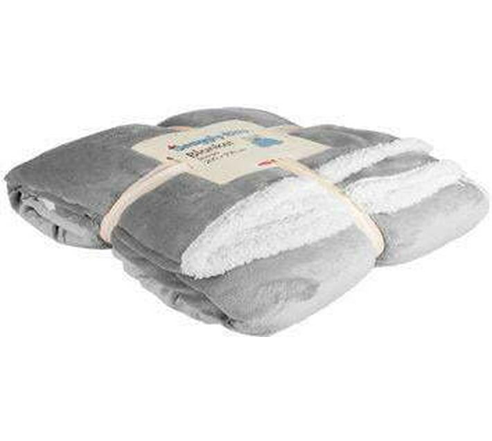 Smte Solid King AC Blanket for AC Room (Polyester, Grey) Makro