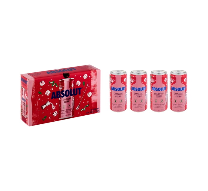 Buy Absolut Cranberry Cosmo Can (4 x 300ml) in Bulk | Makro Business