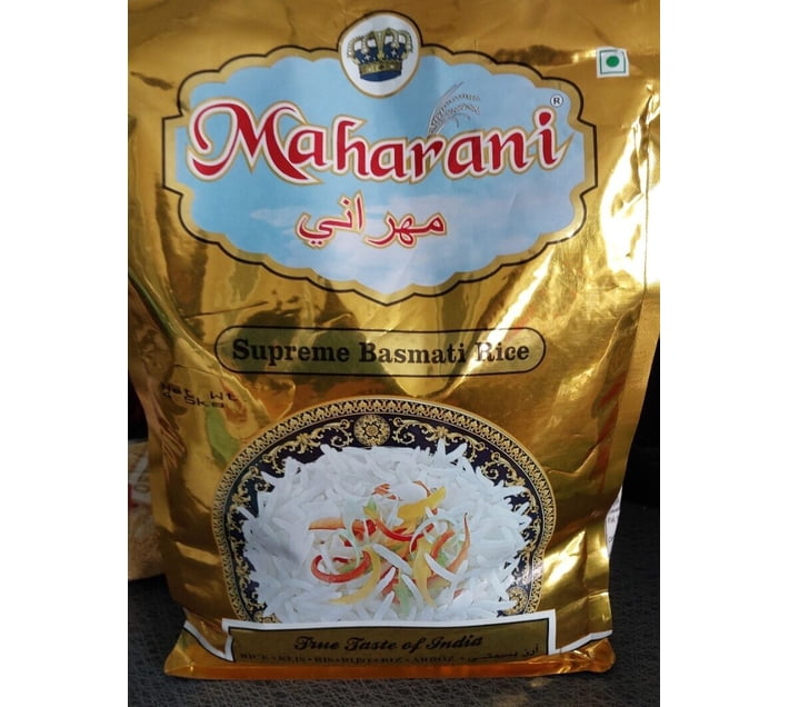 Buy Maharani SUPREME BASMATI RICE Basmati Rice (Polished) (5 kg) in ...