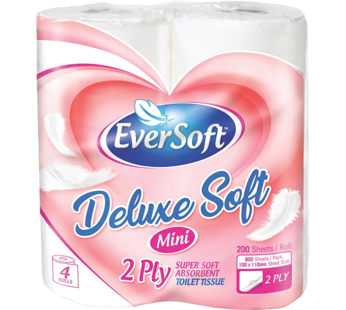 Eversoft Normal EverSoft 2 Ply Toilet Paper Roll (Pack of 1 x 4 Rolls) | Makro
