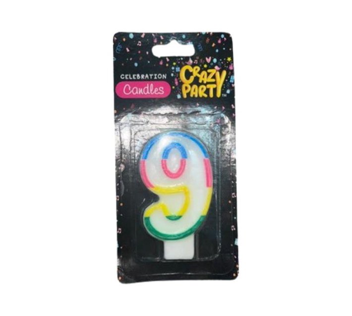 Birthday Candle Age 9 Clr Makro