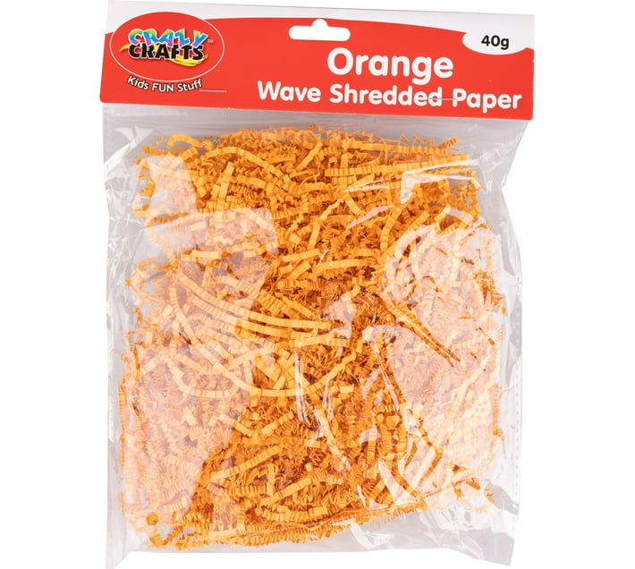 Crazy crafts Wave Shredded paper Orange Craft Kits Art and Craft Kit