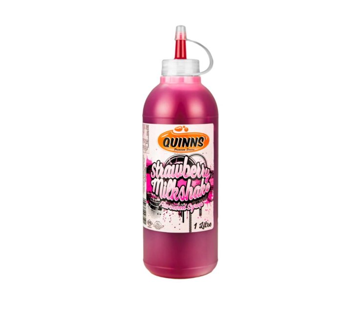 Quinns Strawberry Milkshake Flavoured Syrup 6 x 1 Litre Makro
