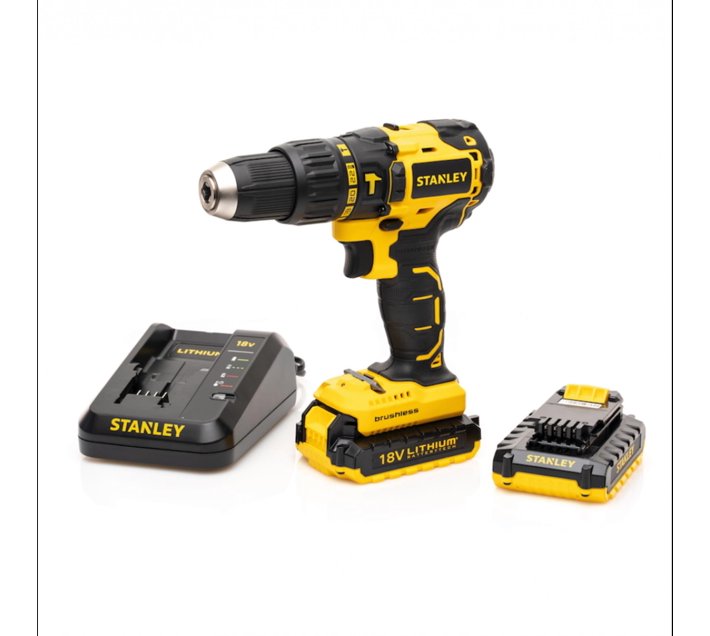 Someone’s in a Makro Stanley Brushless 18V Cordless Hammer Drill 2 x