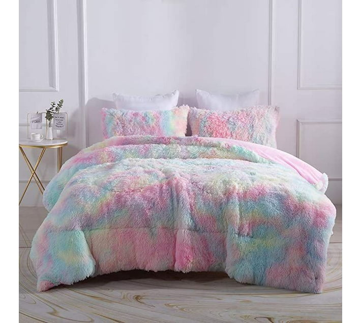 SMTE Solid Queen Comforter for Mild Winter (Woollen Blend, Multicolour