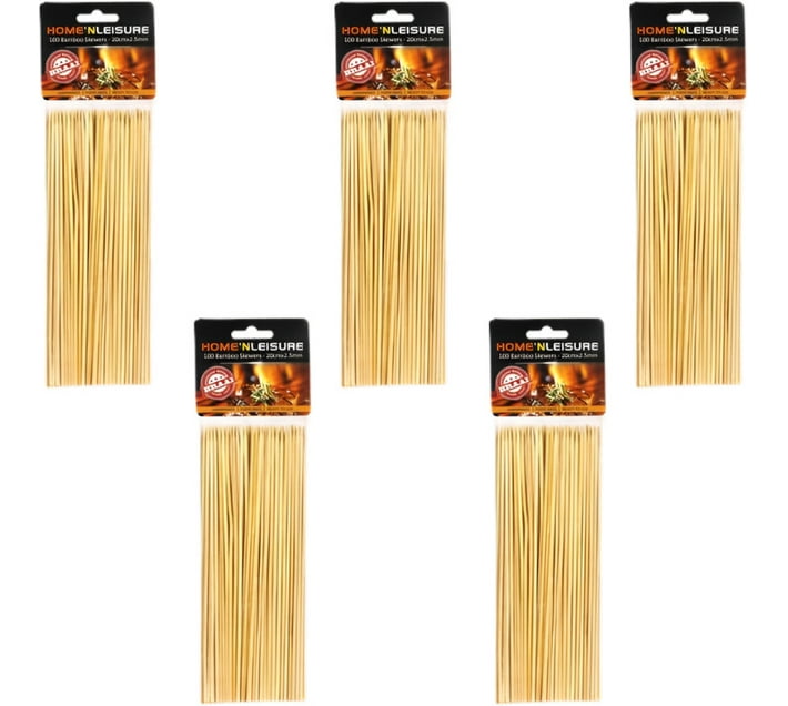 AZ Décor Skewers Bamboo 20Cm 100Pce 2.5Mm H&L Wood Baking Tools Kitchen