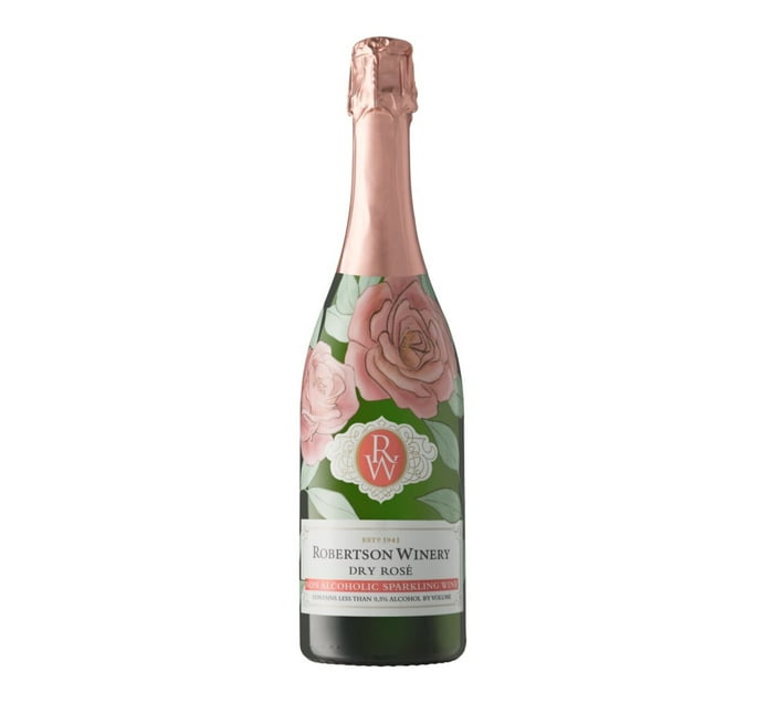 Robertson NonAlcoholic Dry Pink Sparkling Wine (1 x 750ML) Makro