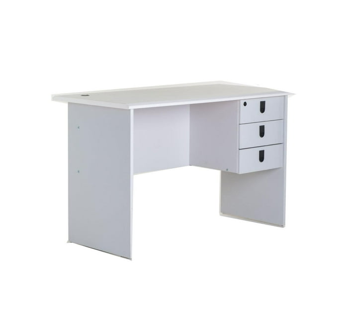 Someone’s in a Makro 120 Deluxe 3 Drawer Desk - White Mood