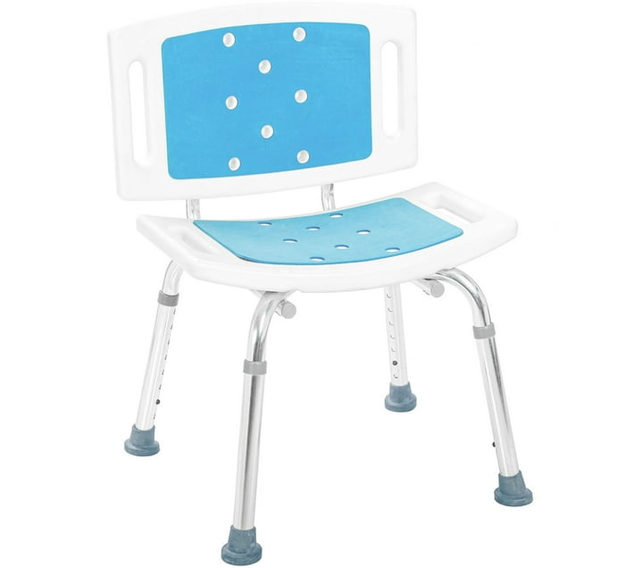 Caremax CAR3501L Shower Chair (White, Blue) | Makro