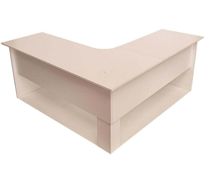 Flatpack DIY Corner Desk Engineered Wood Office Table (Free Standing