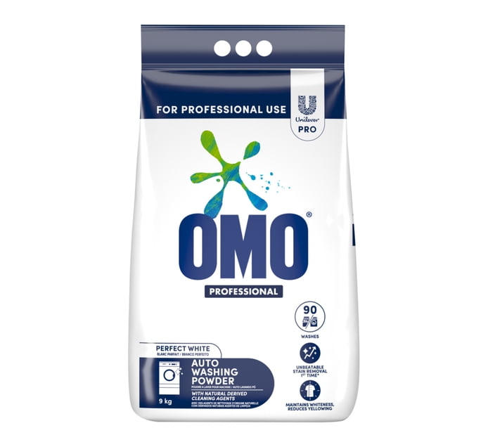 Buy Omo Auto W/p Perfect White (9kg) in Bulk | Makro Business