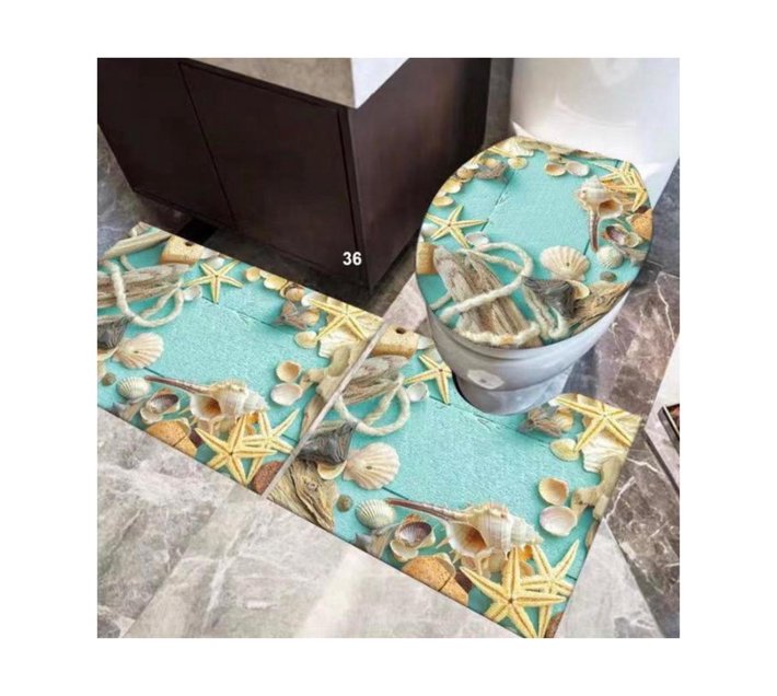 Someone’s in a Makro 3 Piece 3D Bathroom Mats Mood