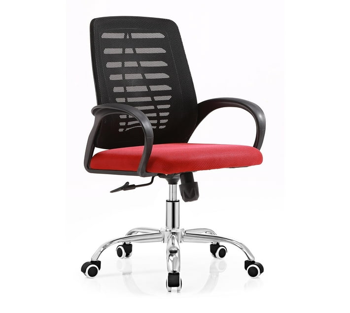 Someone’s in a Makro Ital Mesh Office Chair black & RED Mid Back Mood